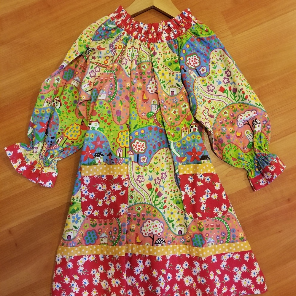 Jelly the Pug Peasant Dress Size 4T
